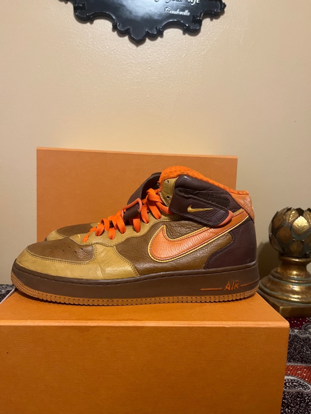2006 Nike Air Force 1 Mid Premium Qk Thanksgiving 315581-281 Men's